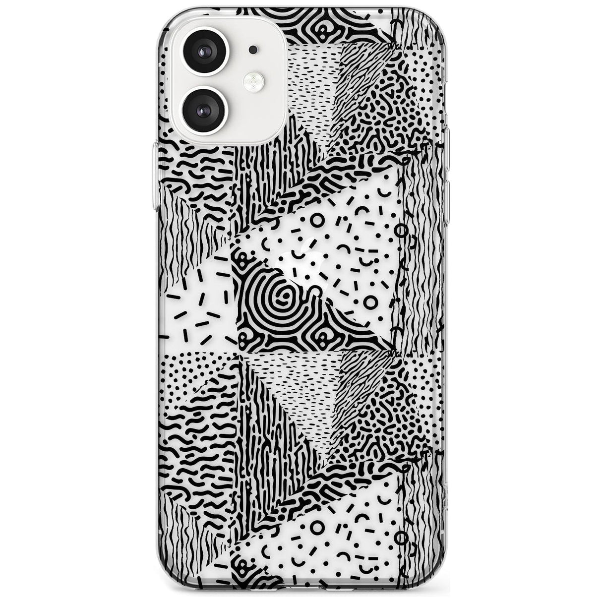 Pattern Mashup (Black) Black Impact Phone Case for iPhone 11