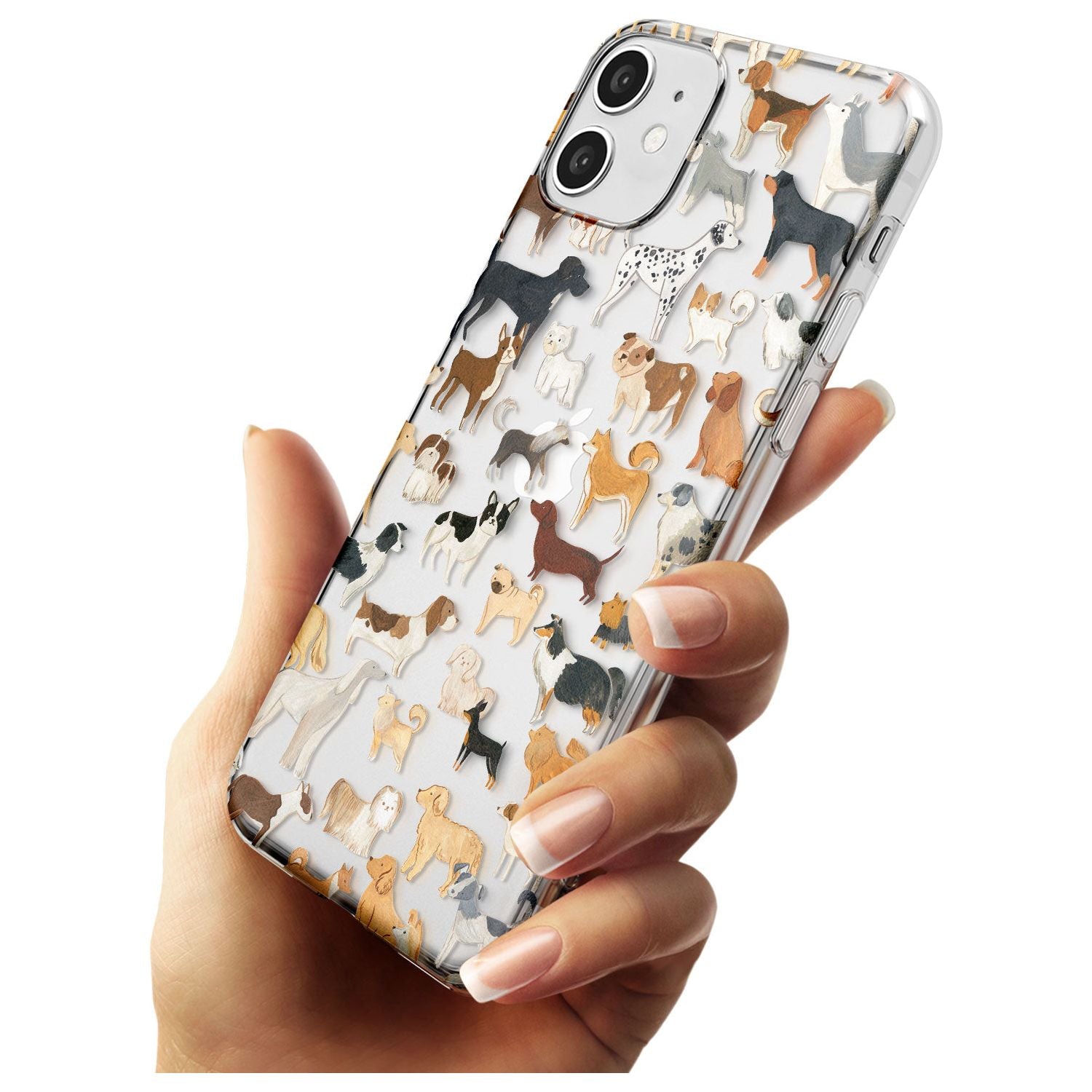 Hand Painted Dogs Slim TPU Phone Case for iPhone 11