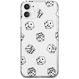 Clear Dice Pattern Slim TPU Phone Case for iPhone 11