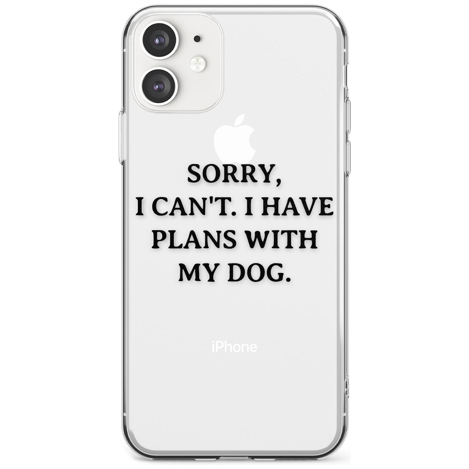Plans with Dog Slim TPU Phone Case for iPhone 11