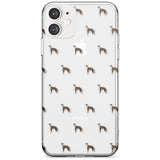 Whippet/Italian Greyhound Dog Pattern Clear Slim TPU Phone Case for iPhone 11