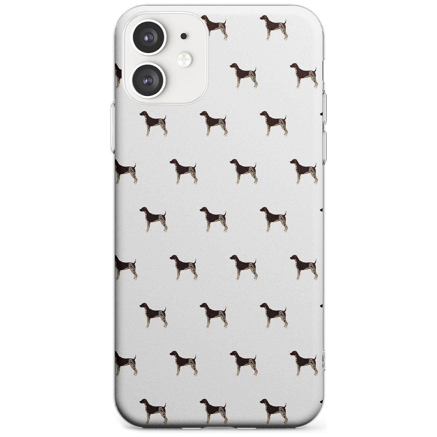 German Shorthaired Pointer Dog Pattern Slim TPU Phone Case for iPhone 11