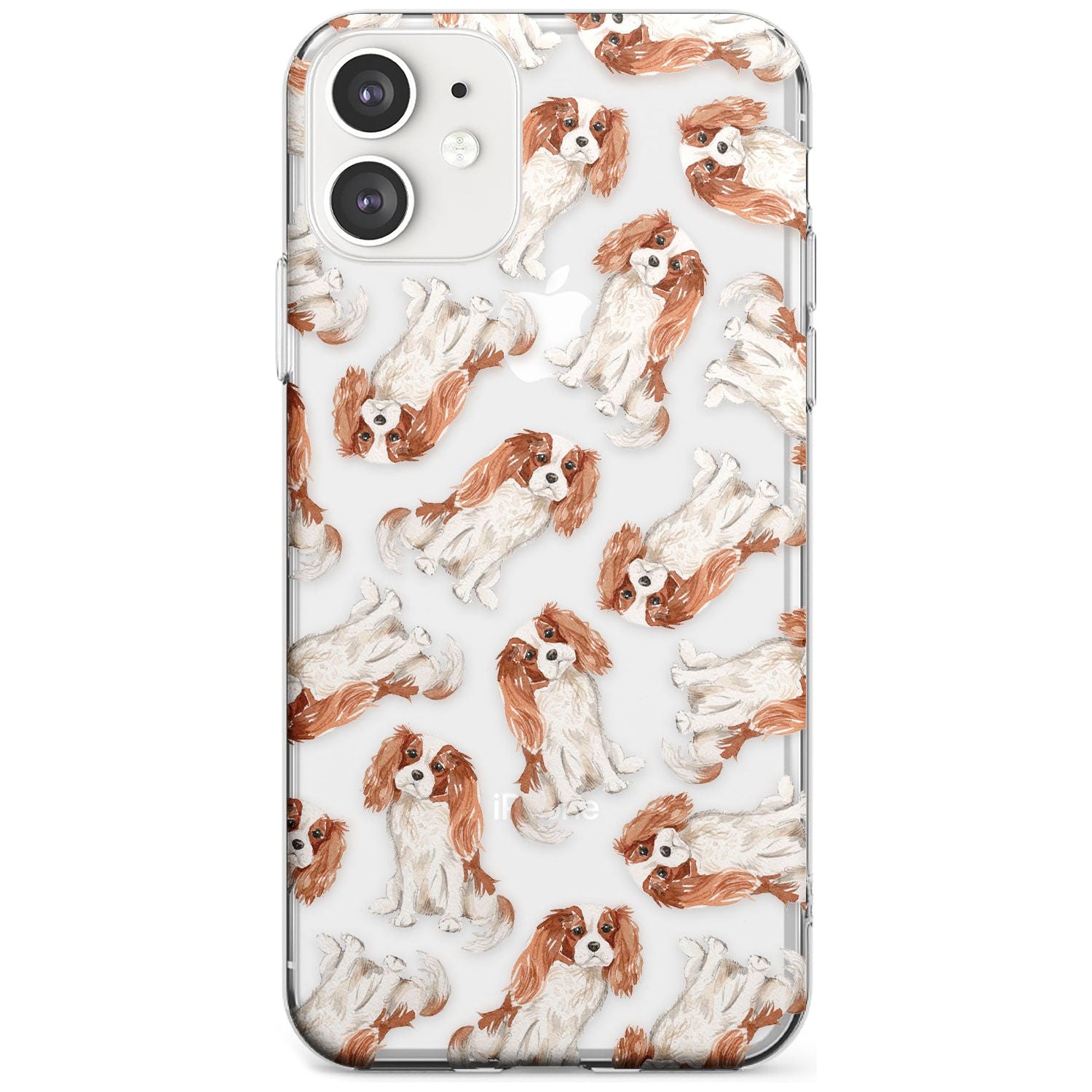 Cavalier King Charles Spaniel Dog Pattern Slim TPU Phone Case for iPhone 11