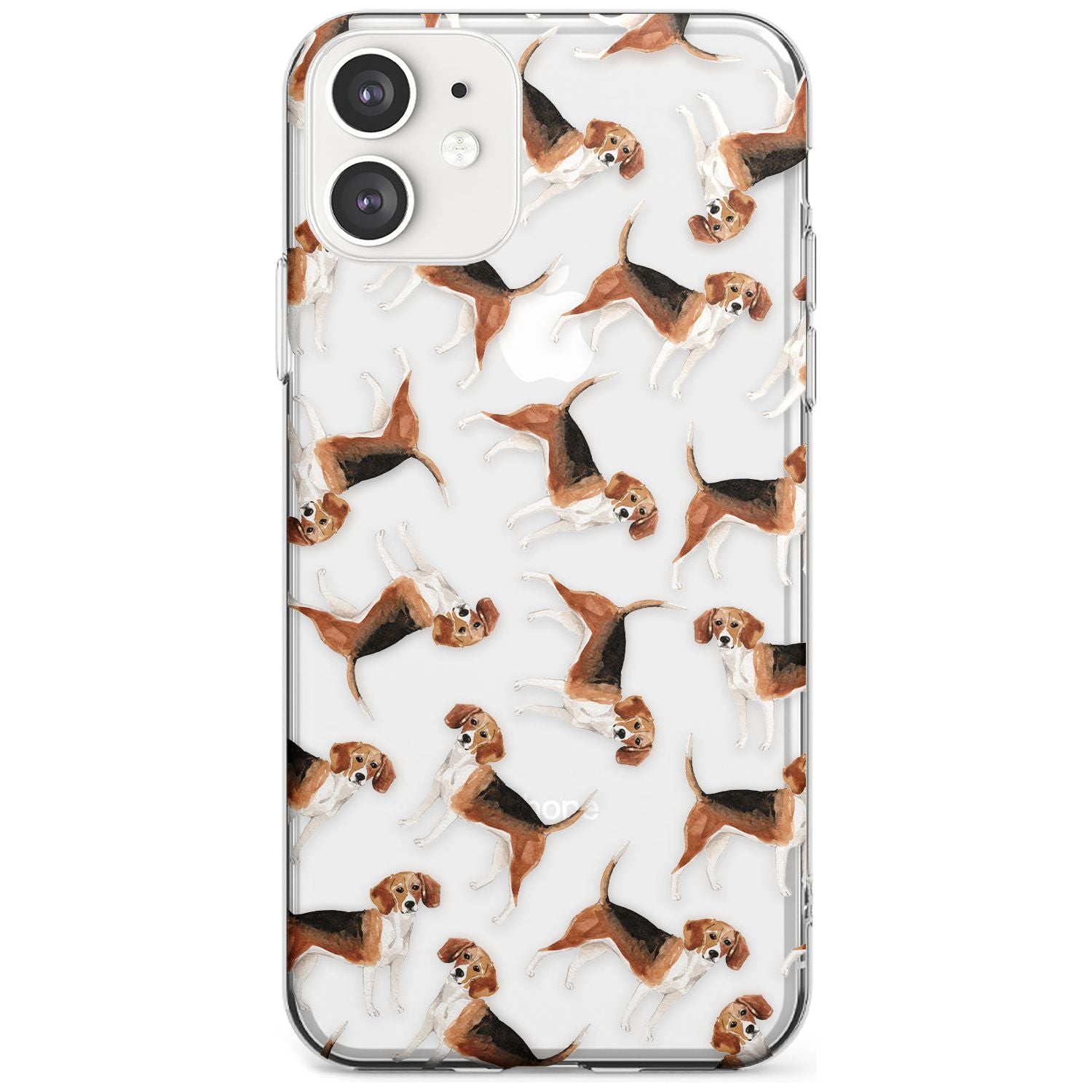 Beagle Watercolour Dog Pattern Slim TPU Phone Case for iPhone 11