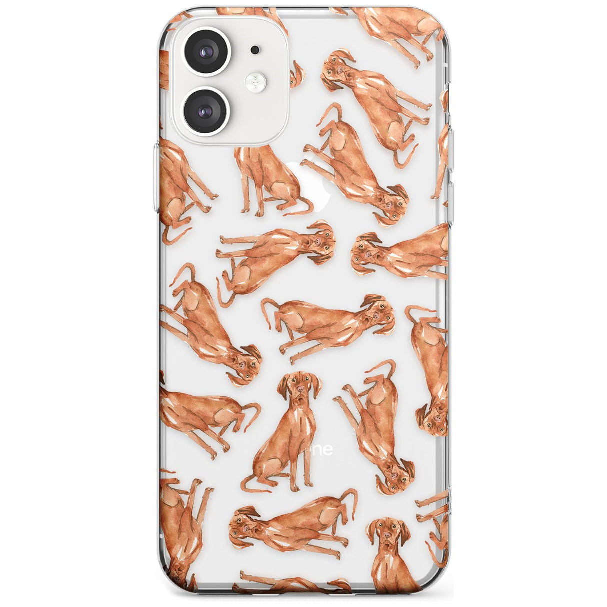 Hungarian Vizsla Watercolour Dog Pattern Slim TPU Phone Case for iPhone 11