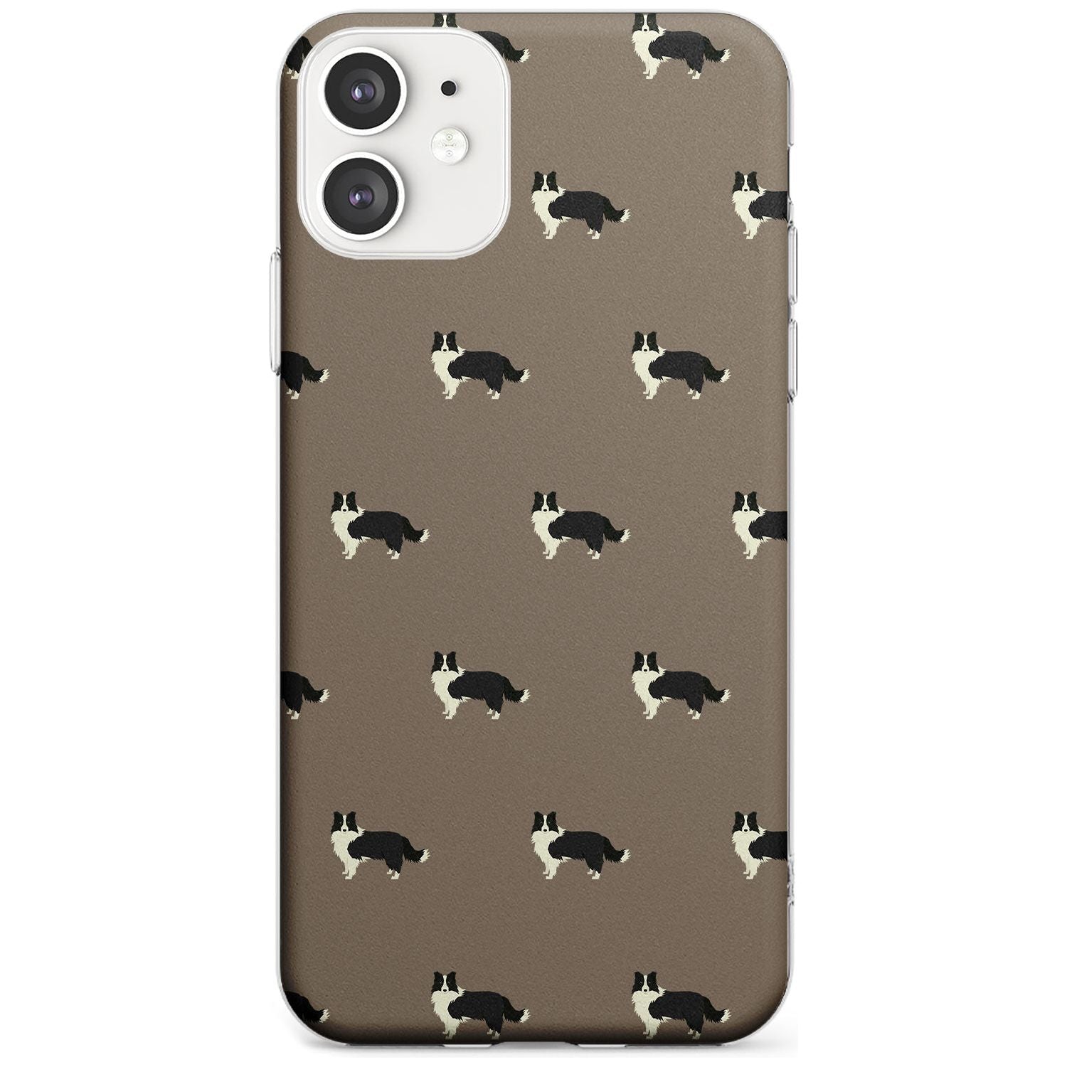 Border Collie Dog Pattern Slim TPU Phone Case for iPhone 11