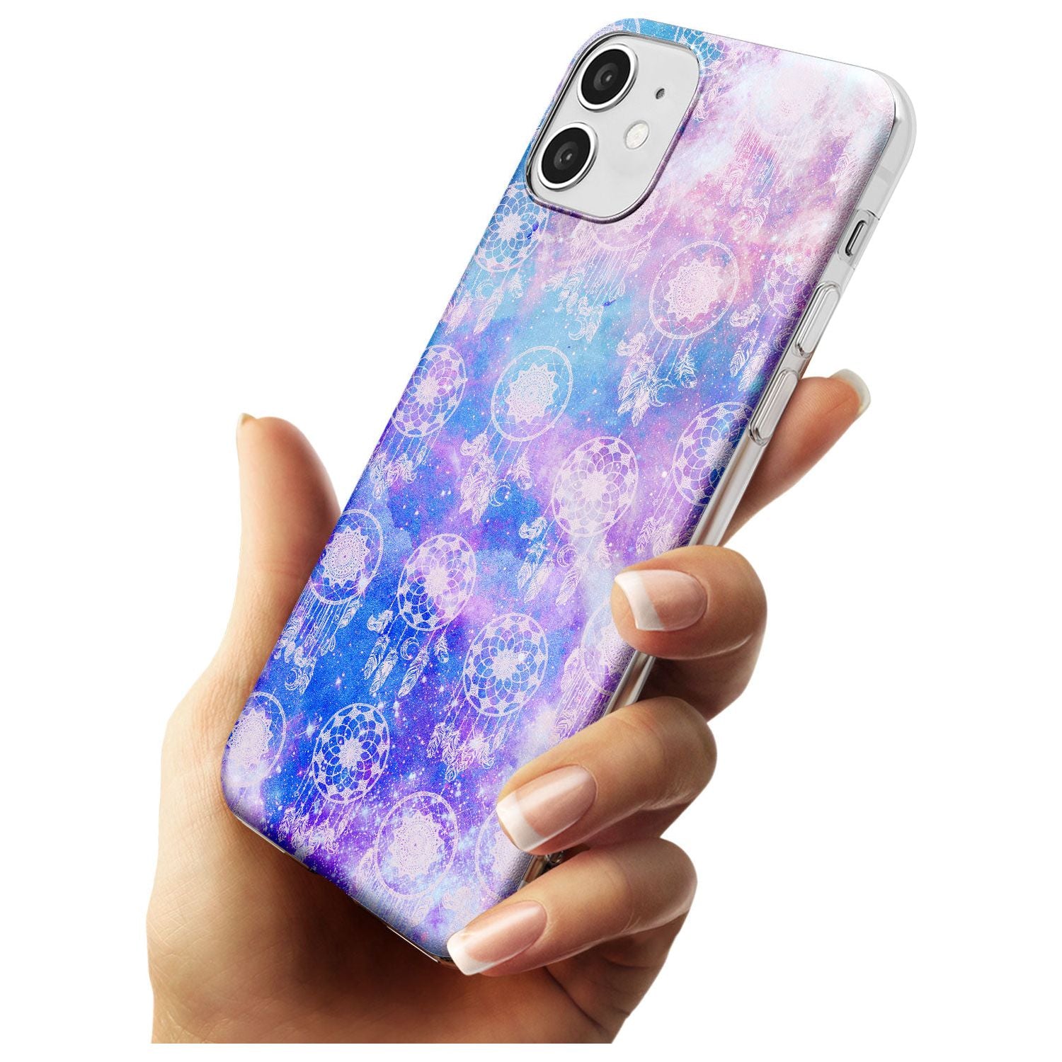 Dreamcatcher Pattern Galaxy Print Tie Dye Slim TPU Phone Case for iPhone 11
