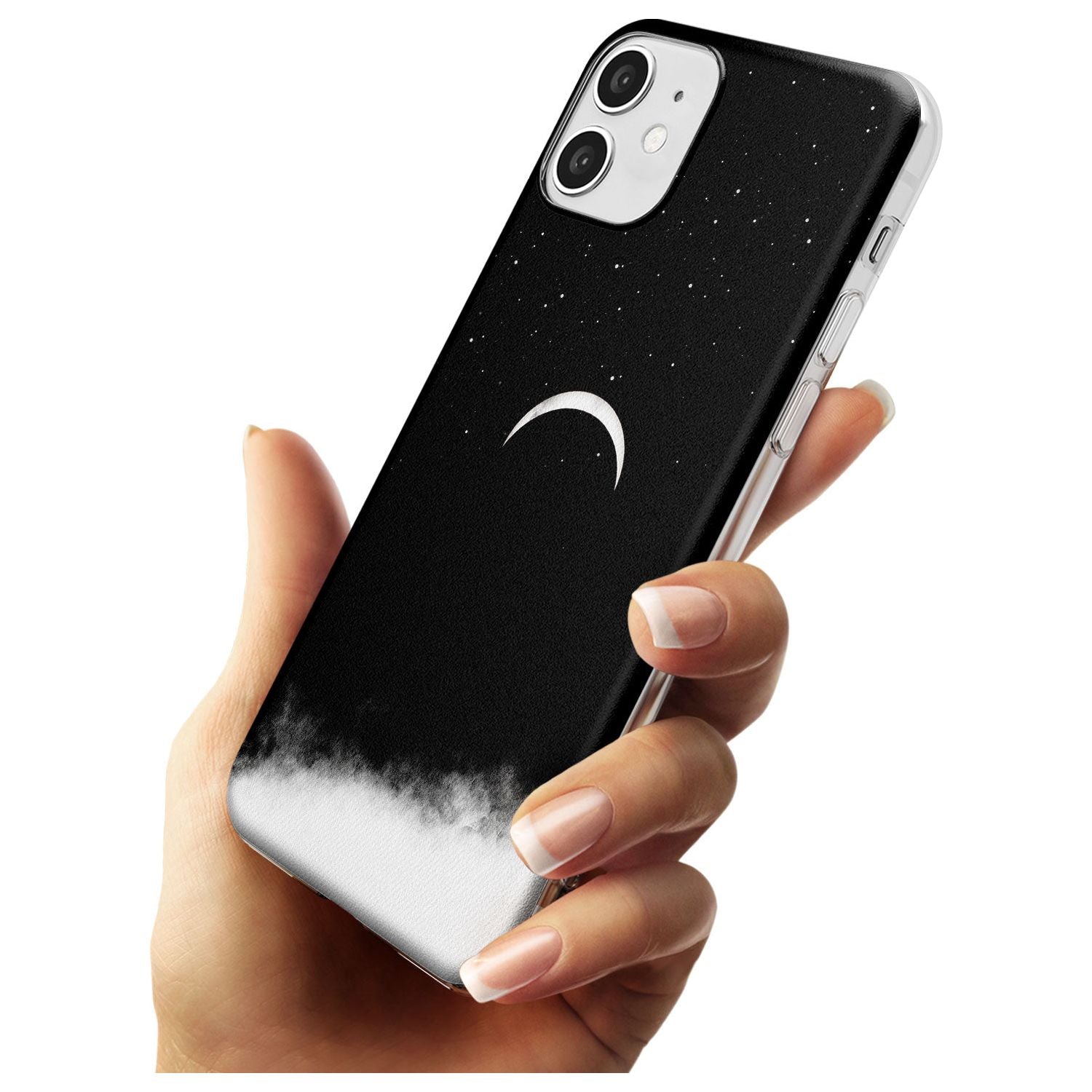 Upside Down Crescent Moon Slim TPU Phone Case for iPhone 11