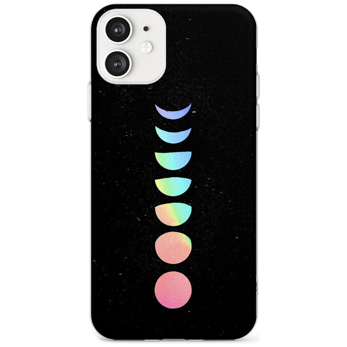 Pastel Moon Phases Black Impact Phone Case for iPhone 11