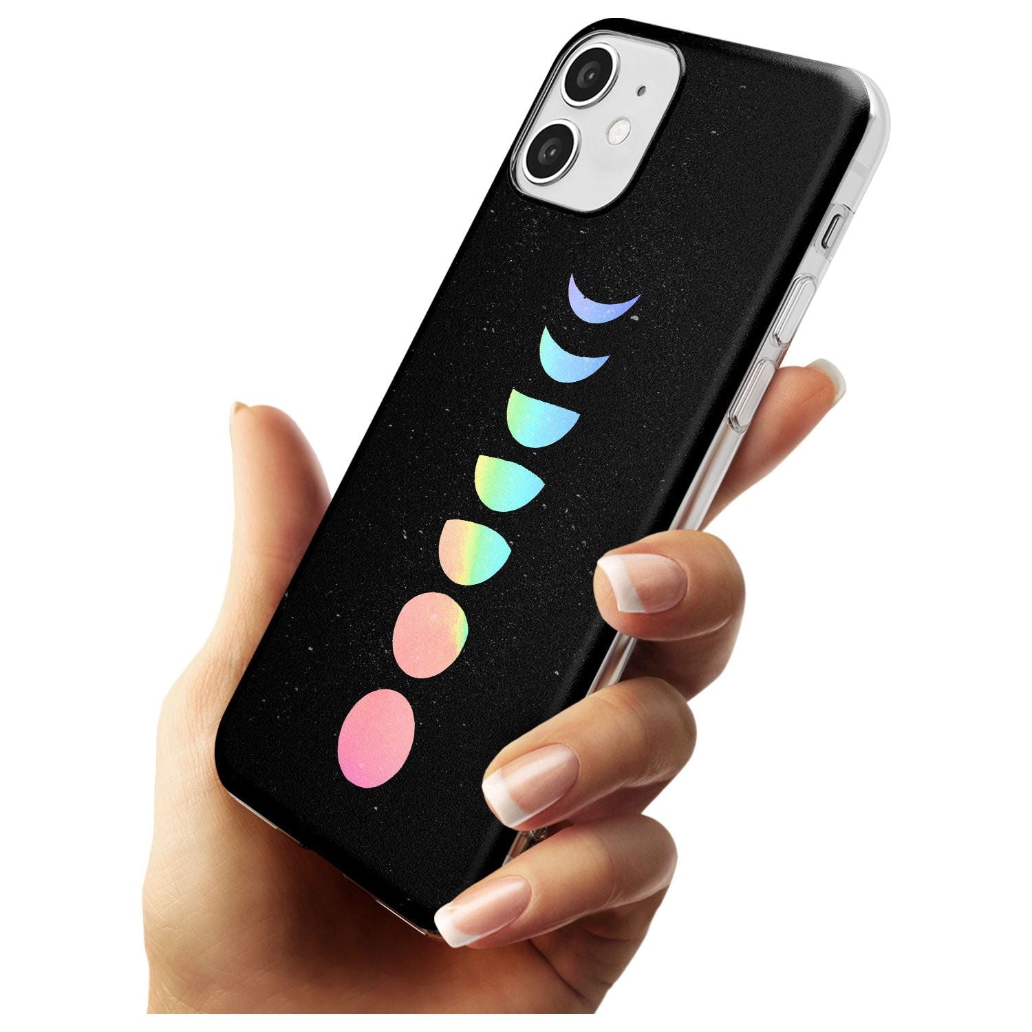Pastel Moon Phases Black Impact Phone Case for iPhone 11