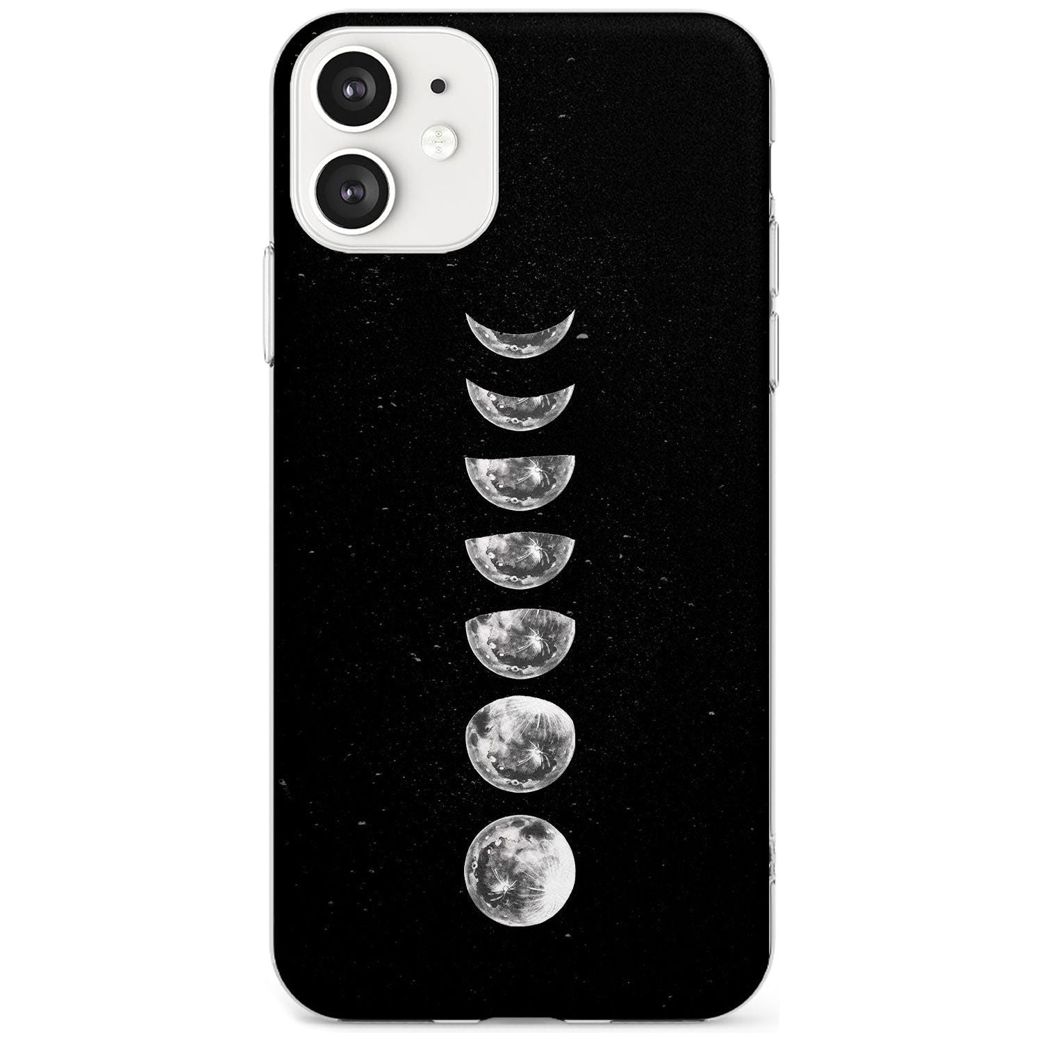Light Watercolour Moons Black Impact Phone Case for iPhone 11