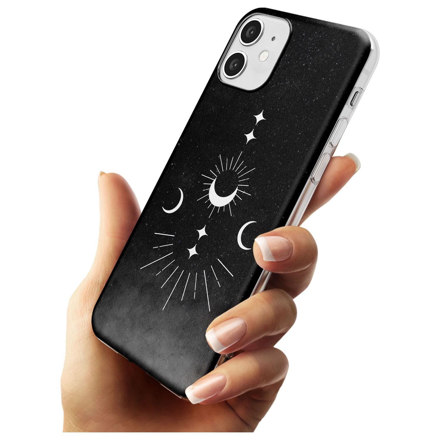 Small Moon Mandala Black Impact Phone Case for iPhone 11