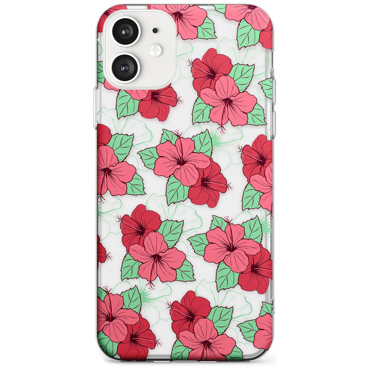 Pink Peony Slim TPU Phone Case for iPhone 11