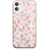 Pink Petals Transparent Design Slim TPU Phone Case for iPhone 11