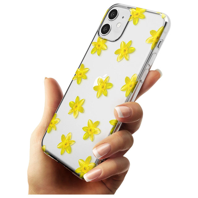 Daffodils Transparent Pattern Slim TPU Phone Case for iPhone 11