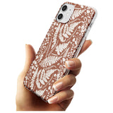 Wildflowers and Ferns on Terracotta Slim TPU Phone Case for iPhone 11