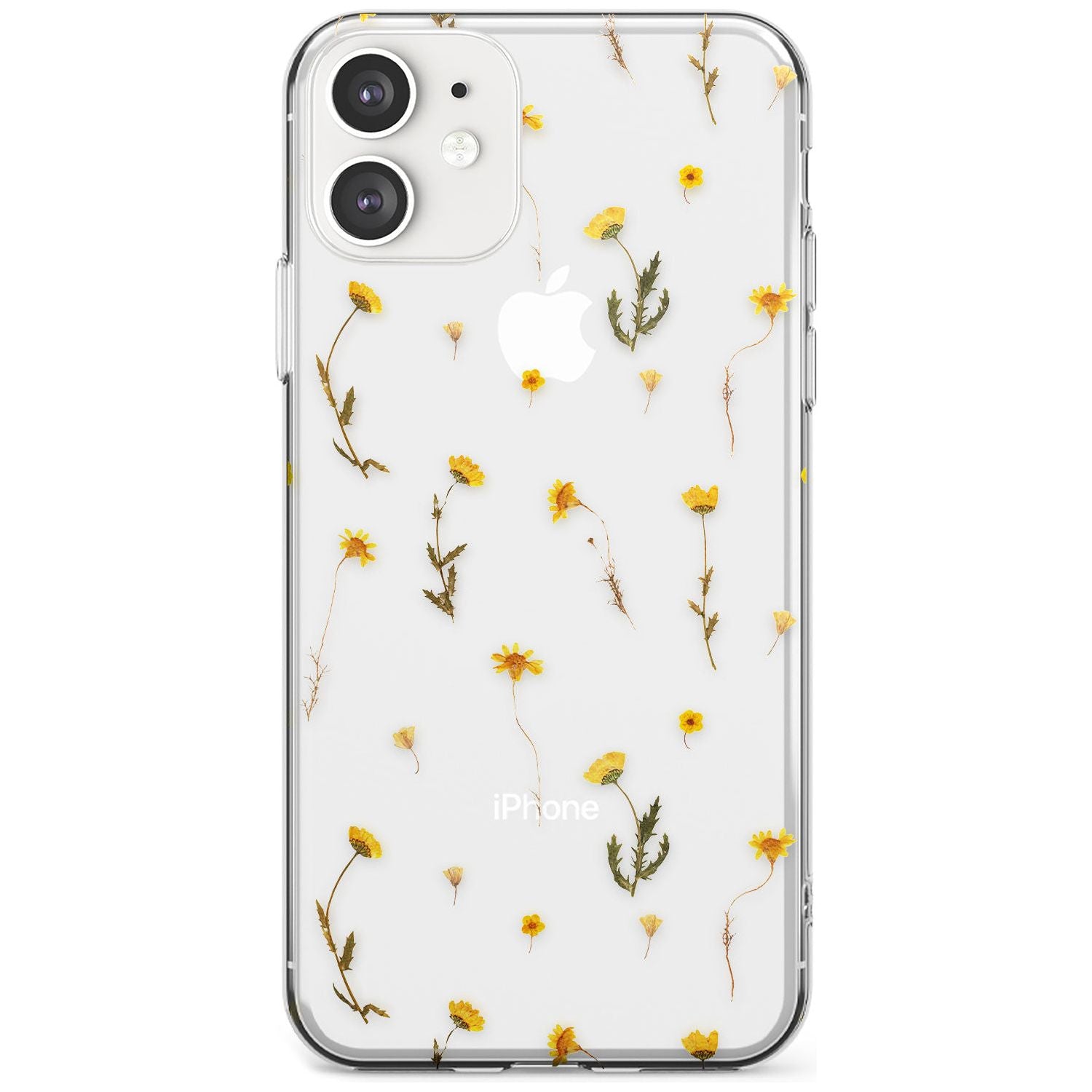 Mixed Yellow Flowers - Dried Flower-Inspired Slim TPU Phone Case for iPhone 11