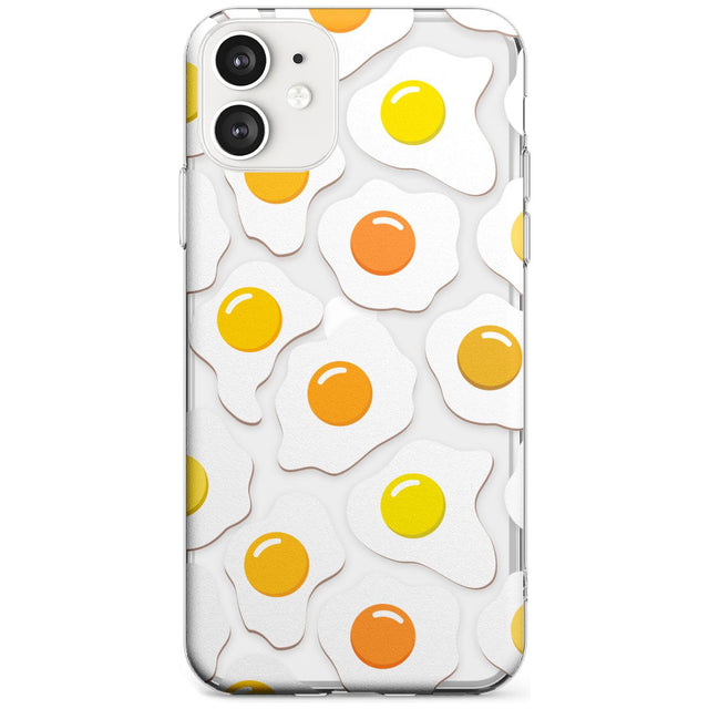 Fried Egg Pattern Slim TPU Phone Case for iPhone 11