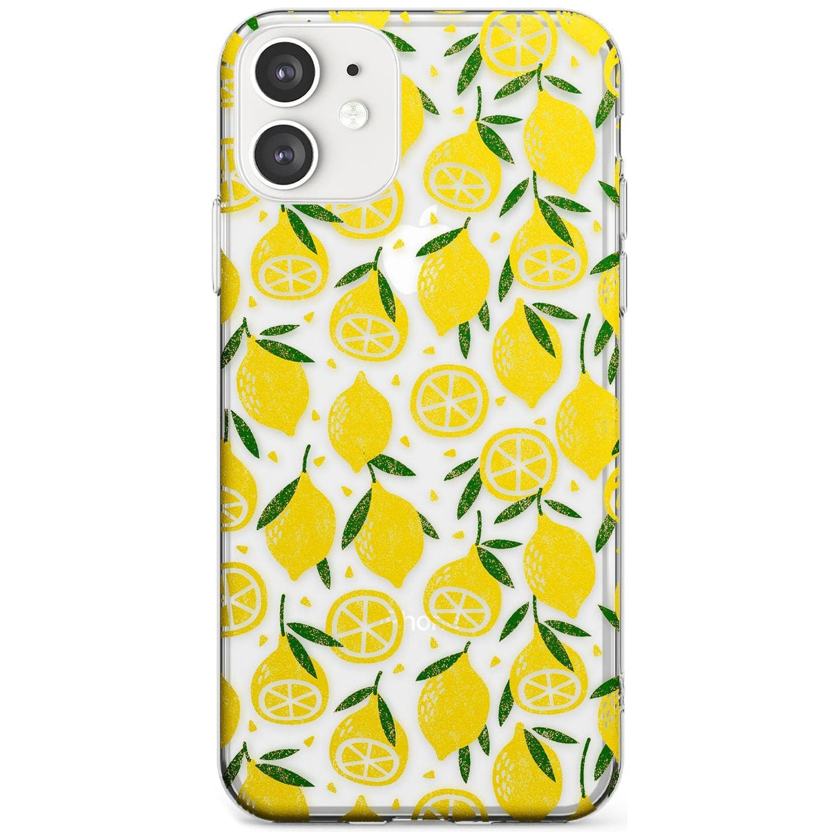 Bright Lemon Fruity Pattern iPhone Case  Slim Case Phone Case - Case Warehouse