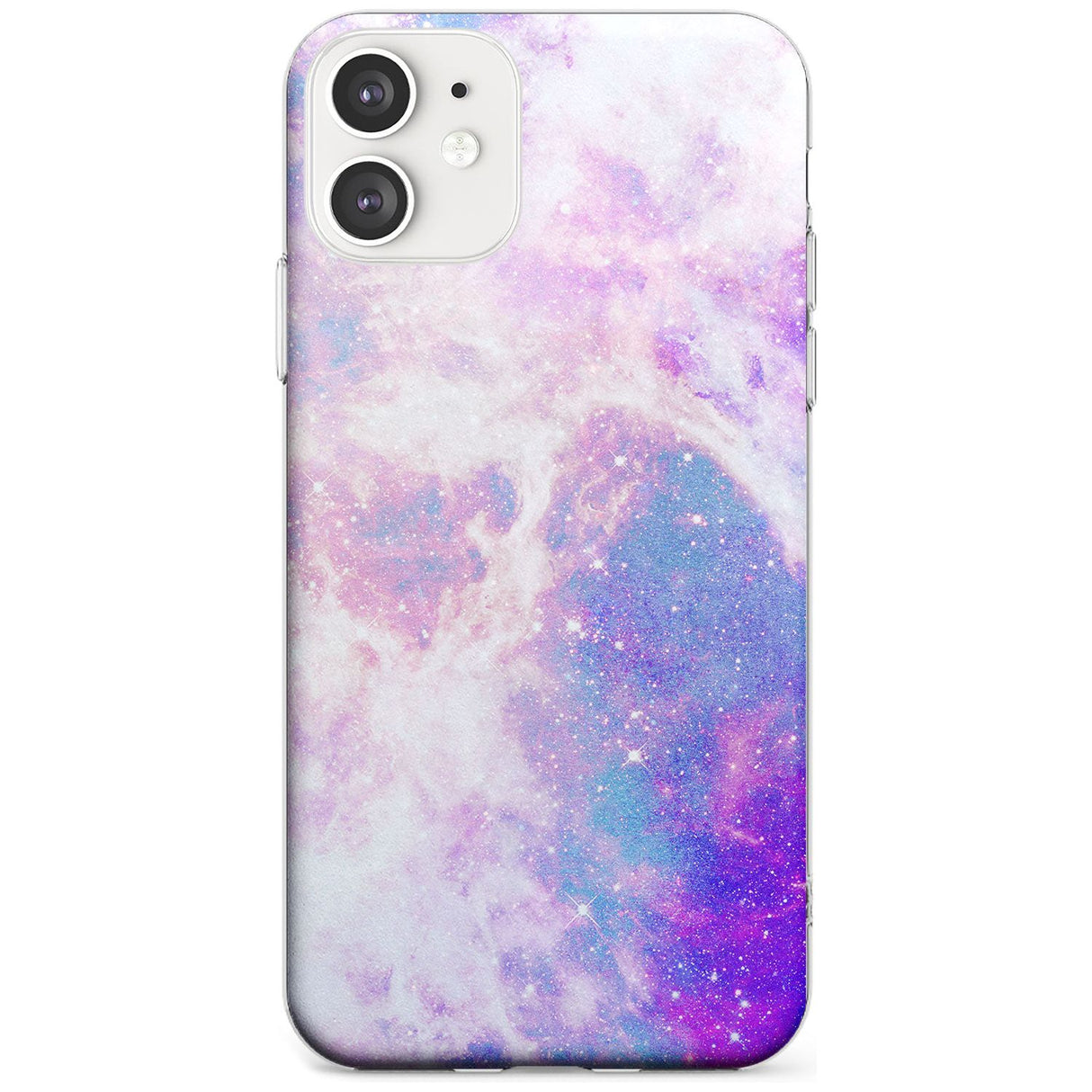 Purple & Blue Galaxy Pattern Design Slim TPU Phone Case for iPhone 11