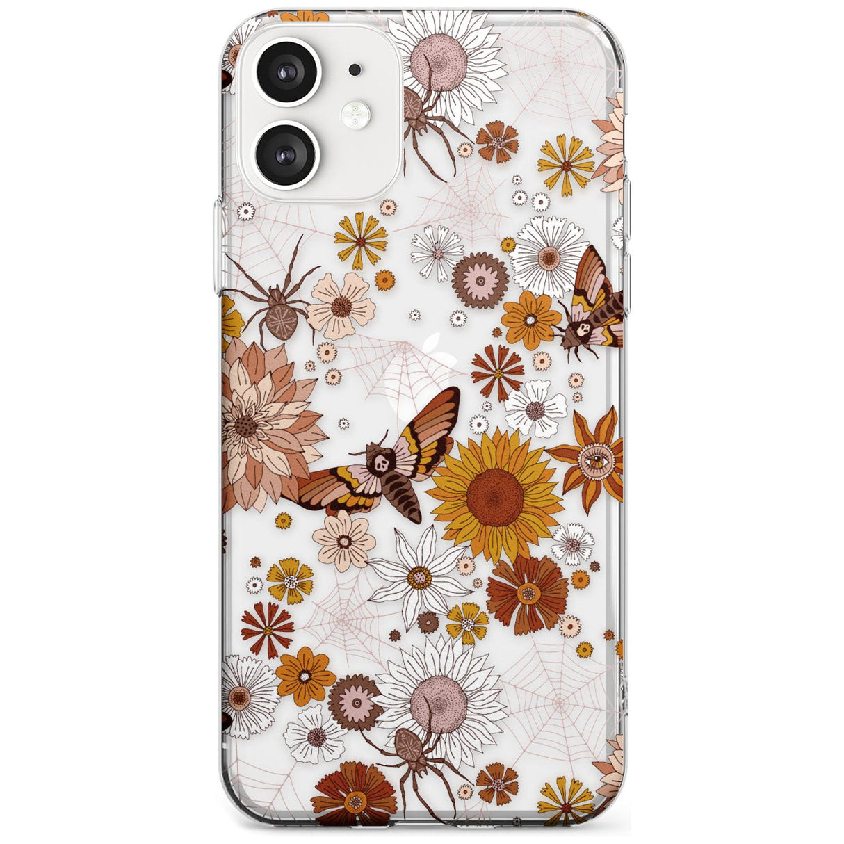 Halloween Wildlife Phone Case iPhone 11 / Clear Case,iPhone 12 / Clear Case,iPhone 12 Mini / Clear Case Blanc Space