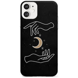 Hands Surrounding Moon Black Impact Phone Case for iPhone 11