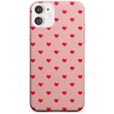 Small Heart Pattern: Red & Pink