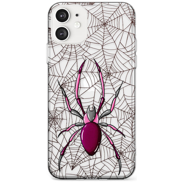Arachnophobia Phone Case iPhone 12 / Clear Case,iPhone 12 Mini / Clear Case,iPhone 11 / Clear Case Blanc Space