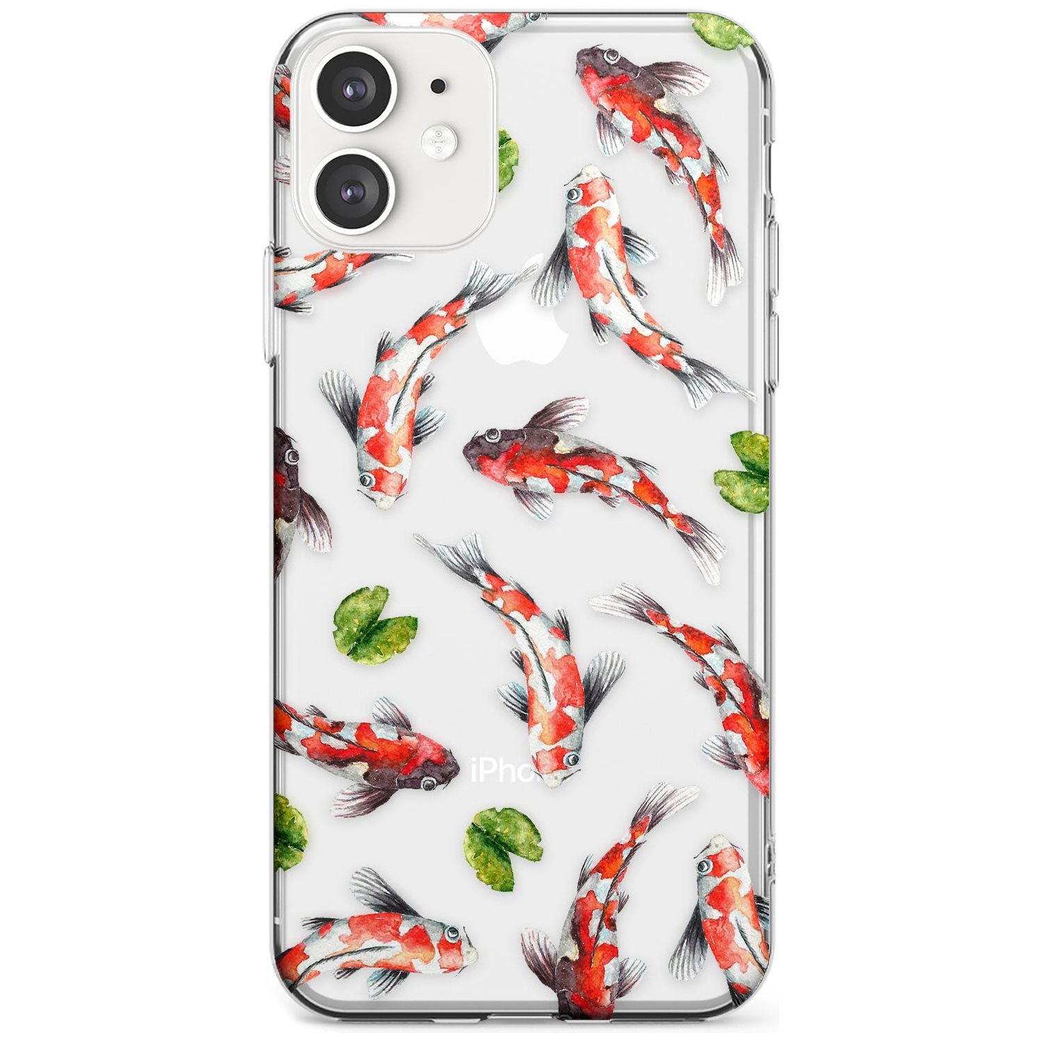 Koi Fish Japanese Watercolour iPhone Case  Slim Case Phone Case - Case Warehouse