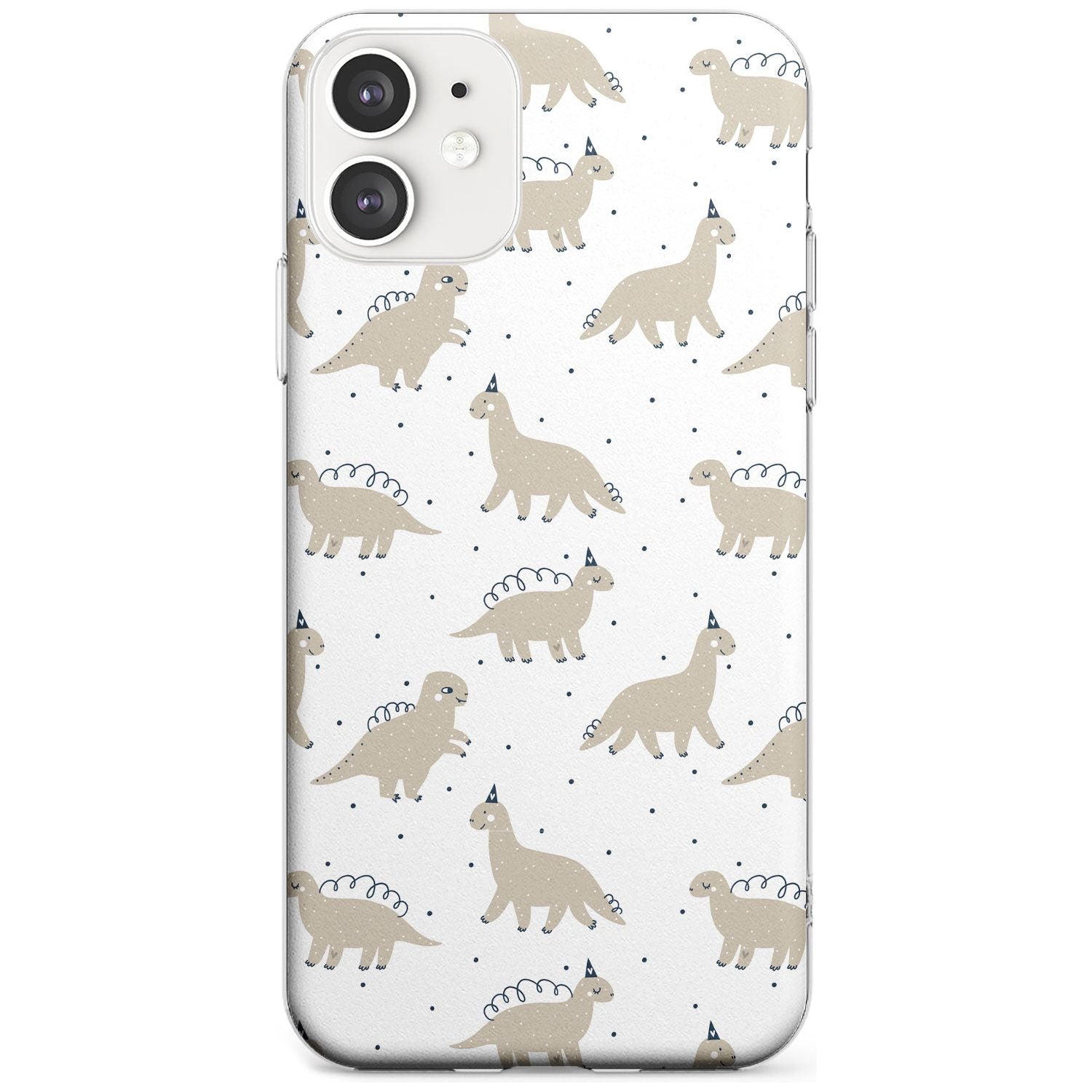 Adorable Dinosaurs Pattern Slim TPU Phone Case for iPhone 11
