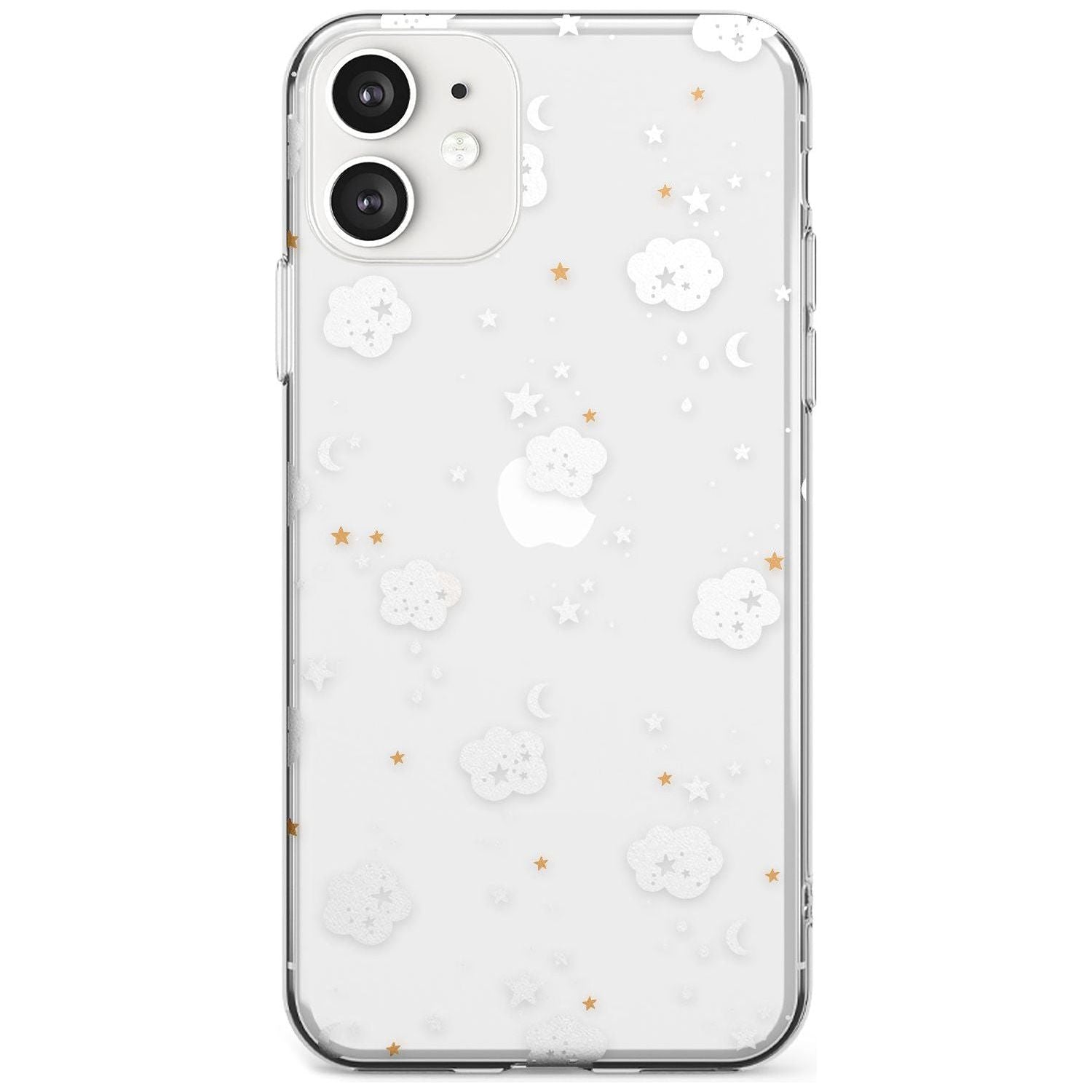 Stars & Clouds Black Impact Phone Case for iPhone 11