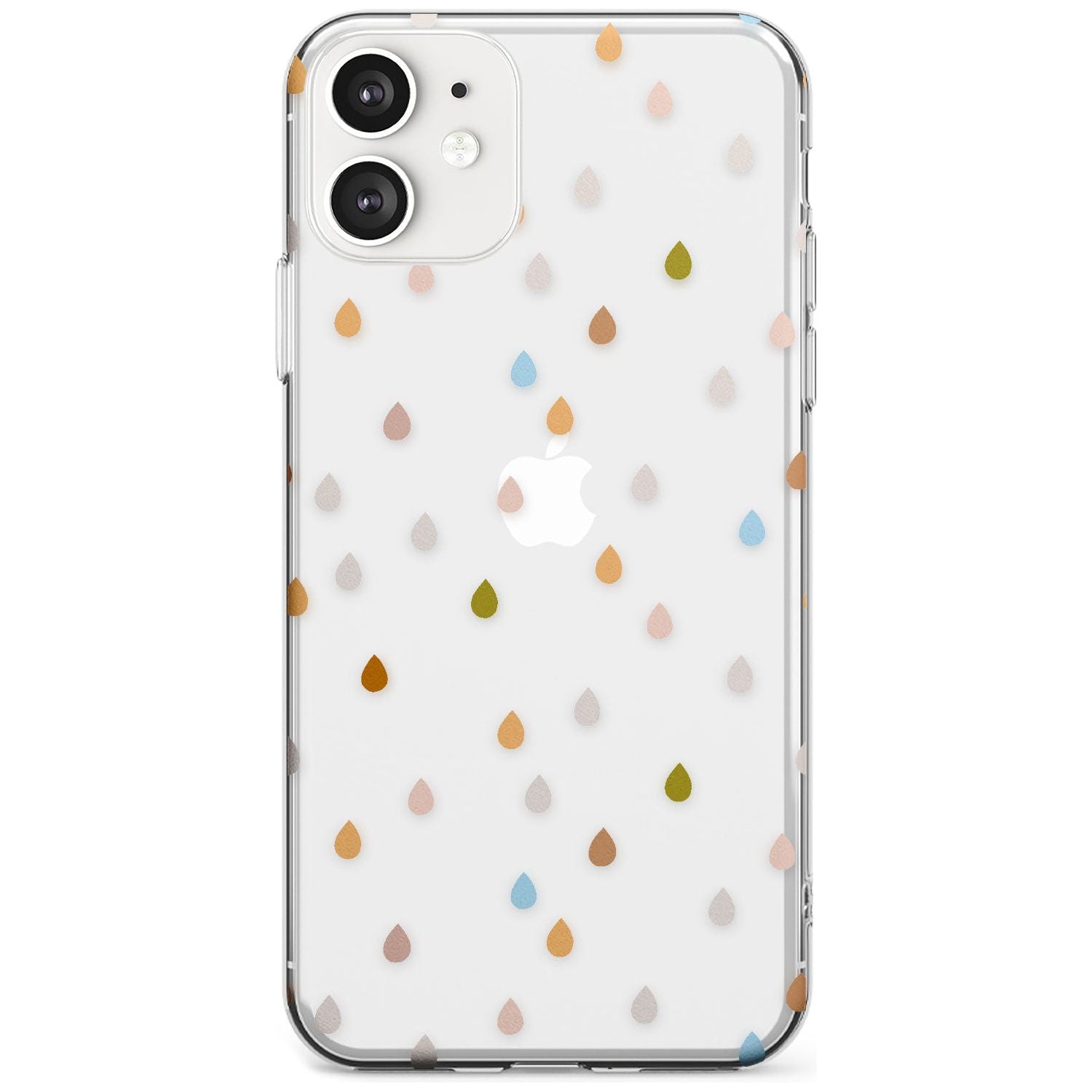 Raindrops Black Impact Phone Case for iPhone 11