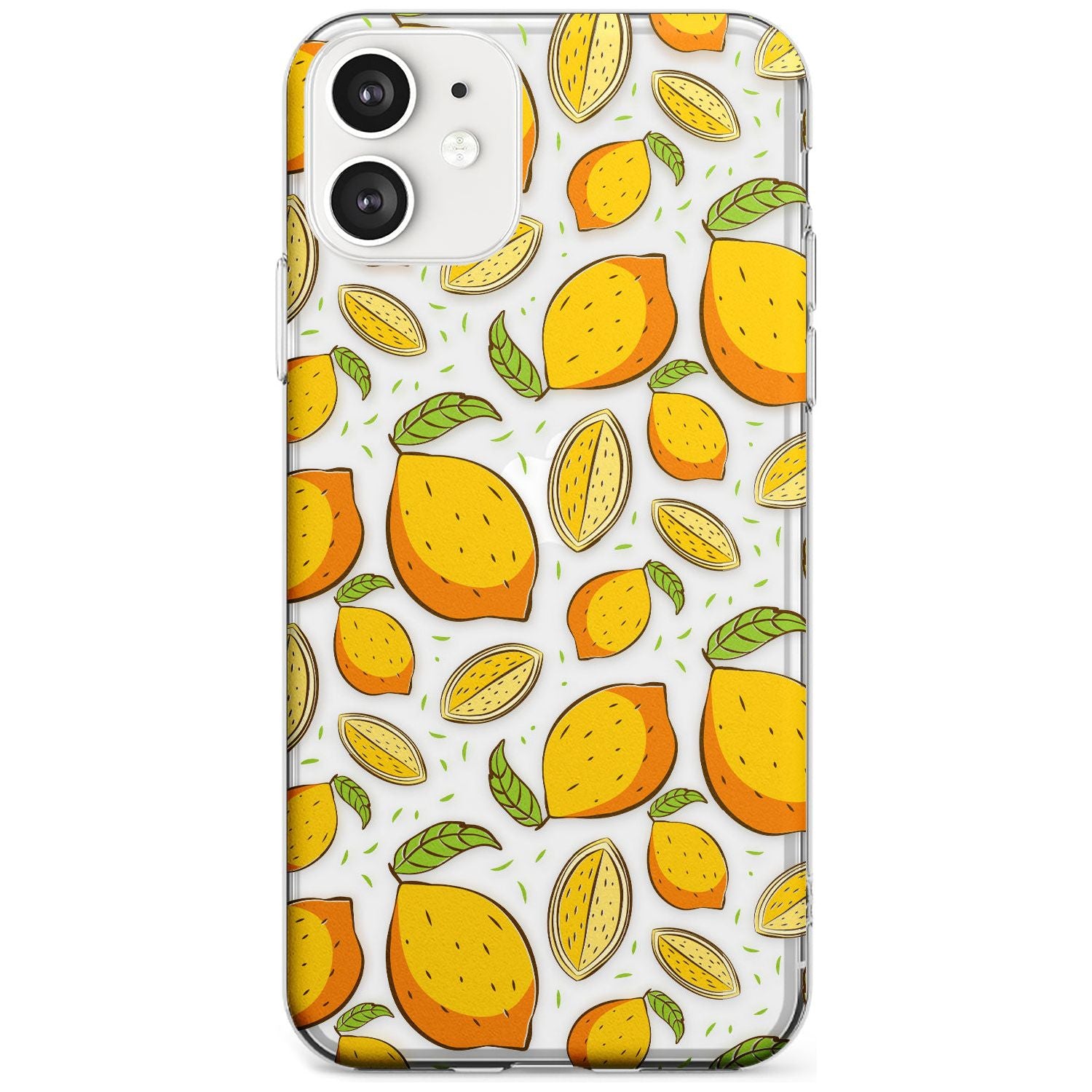 Lemon Pattern Slim TPU Phone Case for iPhone 11