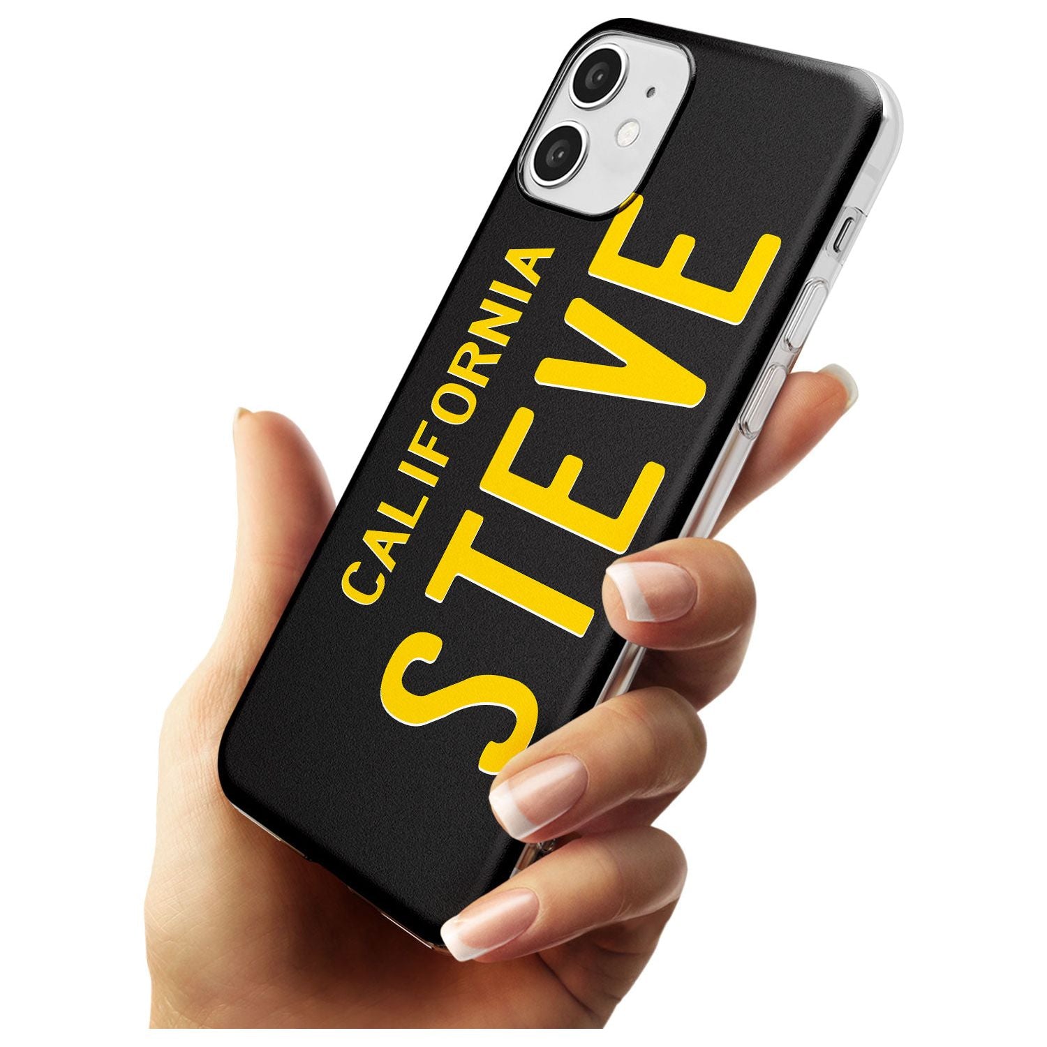 Vintage California License Plate Black Impact Phone Case for iPhone 11