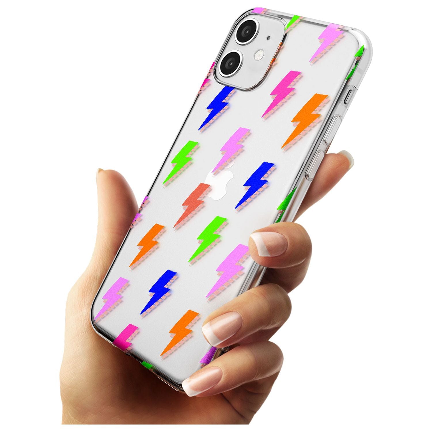 Rainbow Pop Lightning Black Impact Phone Case for iPhone 11