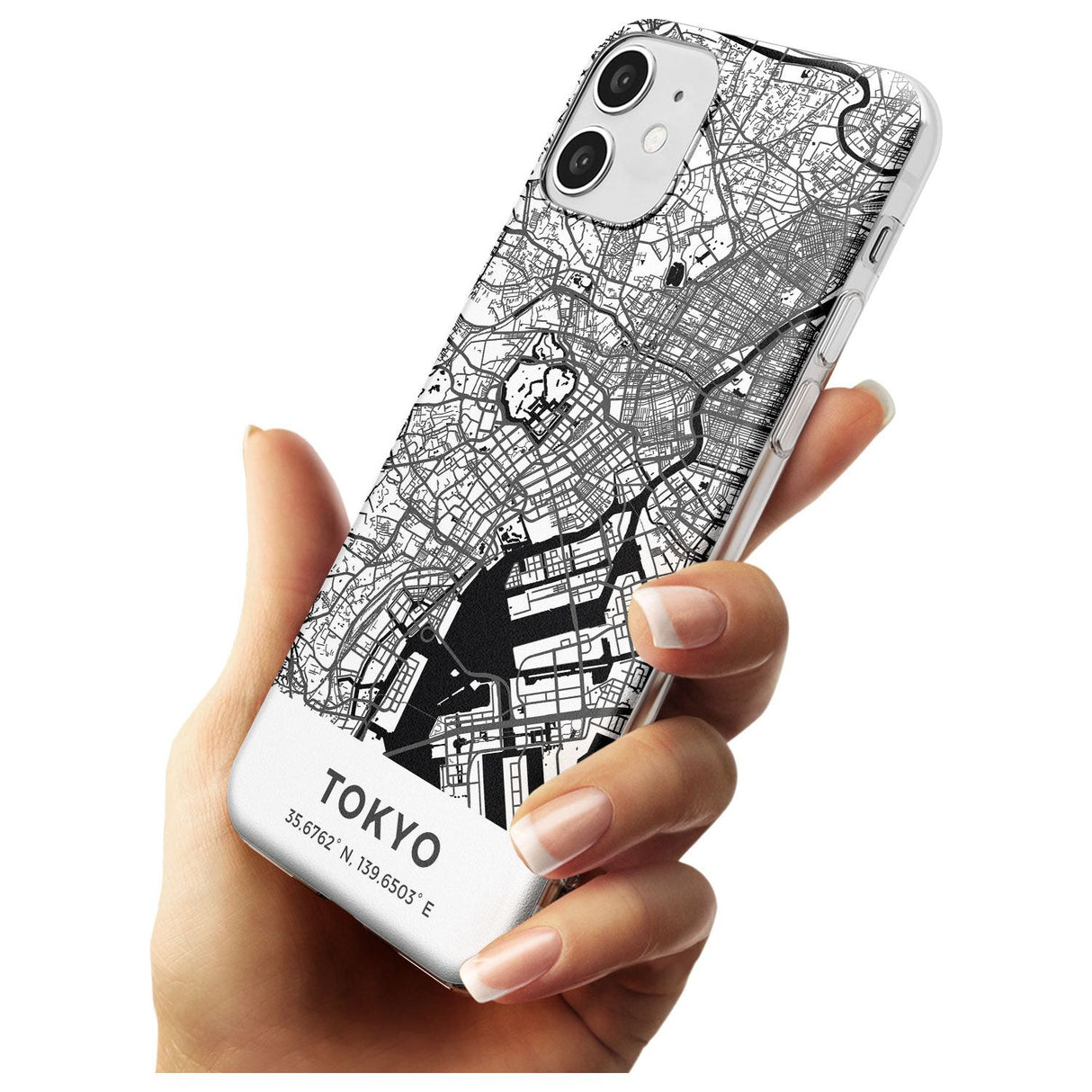 Map of Tokyo, Japan Slim TPU Phone Case for iPhone 11