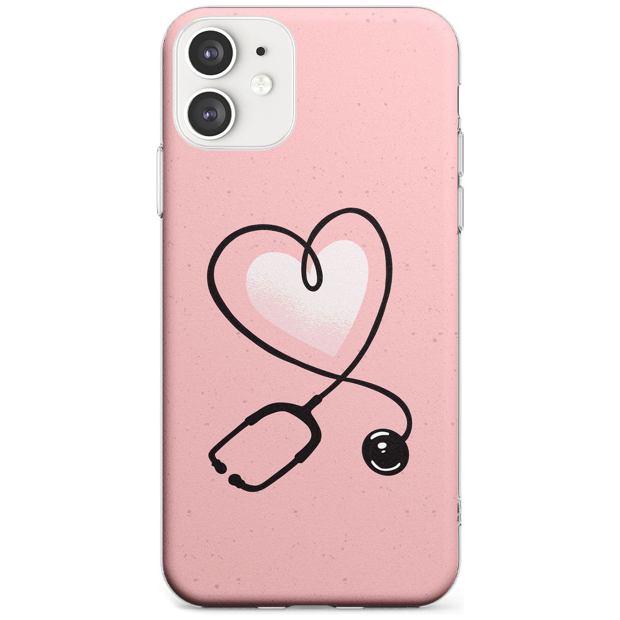 Medical Inspired Design Stethoscope Heart Slim TPU Phone Case for iPhone 11