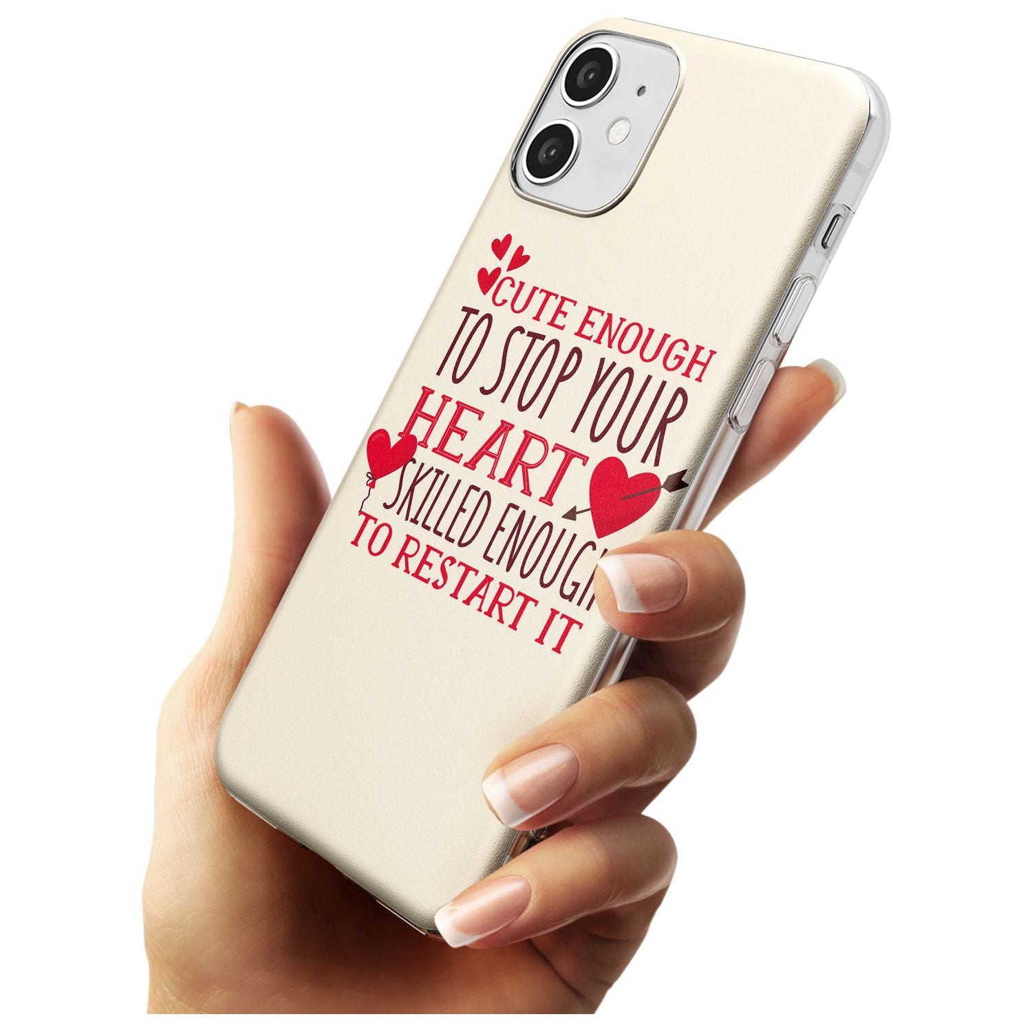 Medical Design Cute Enough to Stop Your Heart Slim TPU Phone Case for iPhone 11