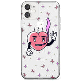 Rock n Roll Heart (Clear) Slim TPU Phone Case for iPhone 11