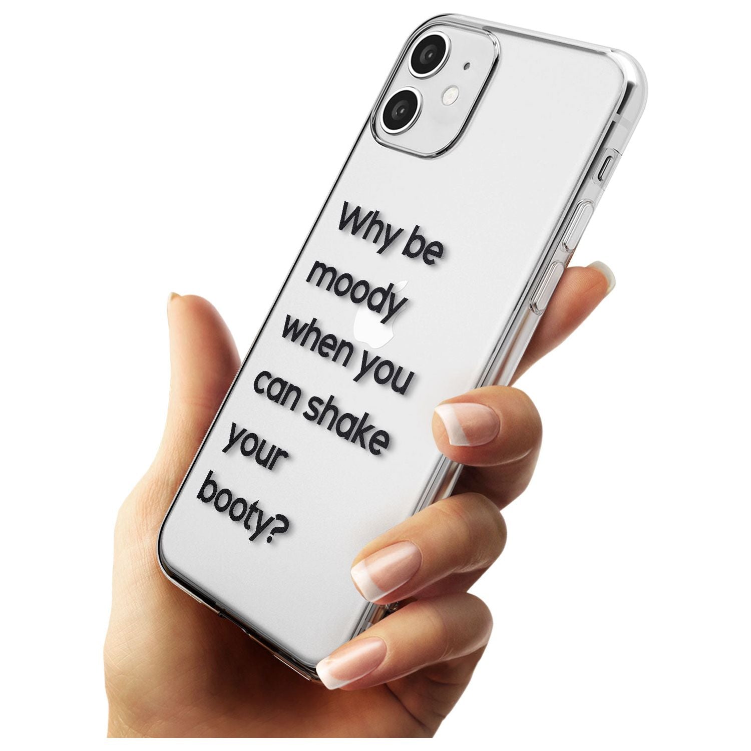 Why be moody? Black Impact Phone Case for iPhone 11