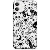 Psychedelic Mushrooms Pattern Slim TPU Phone Case for iPhone 11