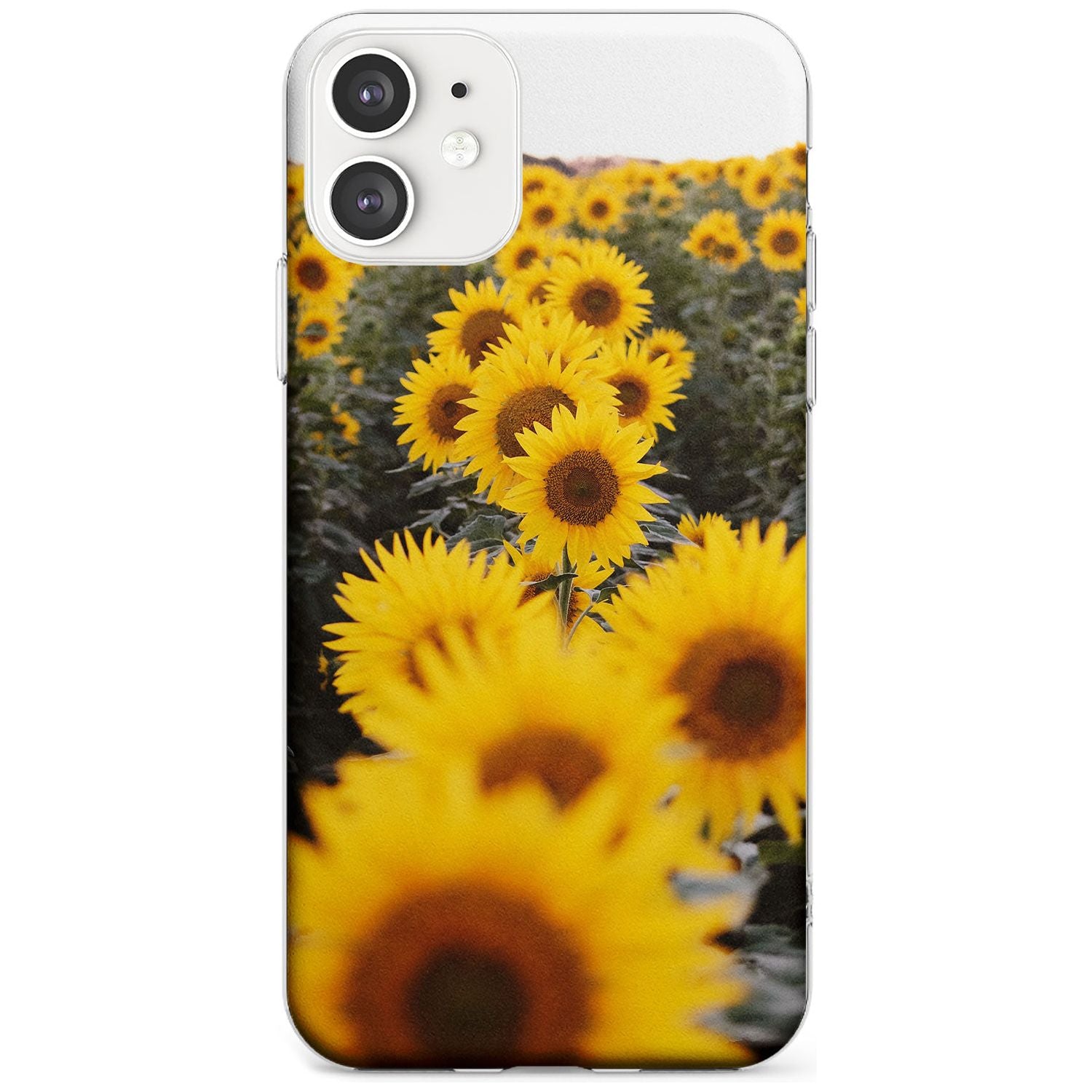 Sunflower Field Photograph Slim TPU Phone Case for iPhone 11