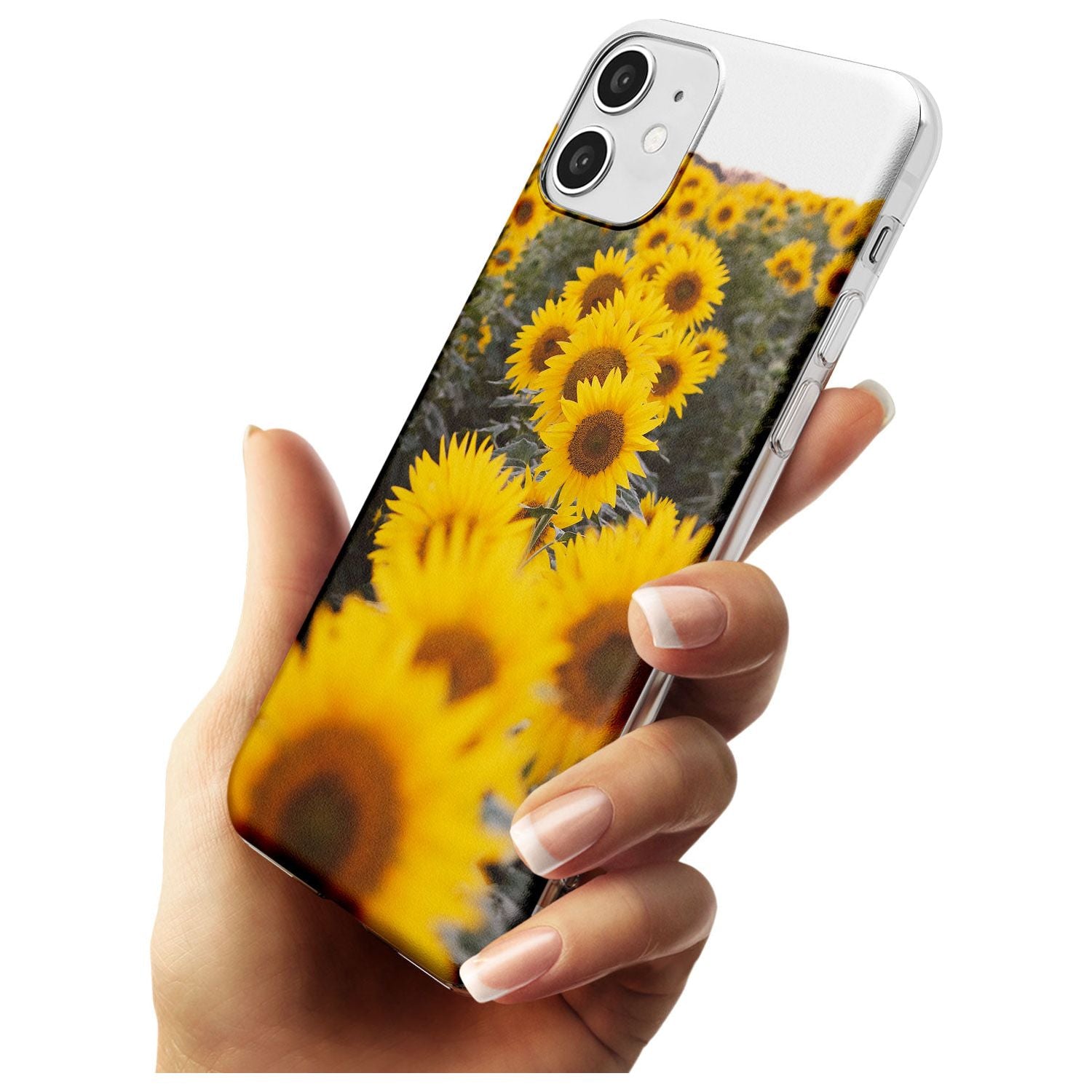 Sunflower Field Photograph Slim TPU Phone Case for iPhone 11