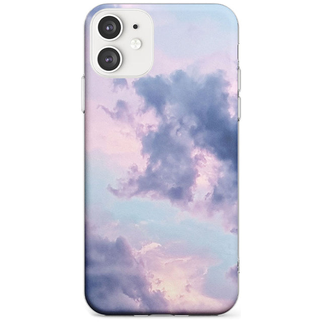 Purple Clouds Photograph Slim TPU Phone Case for iPhone 11
