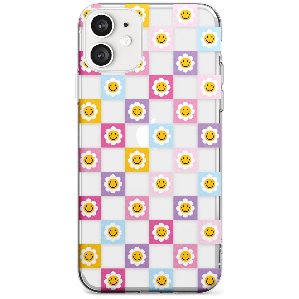 Daisy Squares Pattern Slim TPU Phone Case for iPhone 11