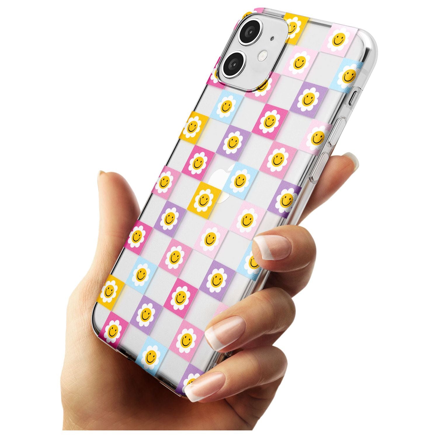 Daisy Squares Pattern Slim TPU Phone Case for iPhone 11