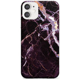 Black, Purple & Yellow shattered Marble Slim TPU Phone Case for iPhone 11