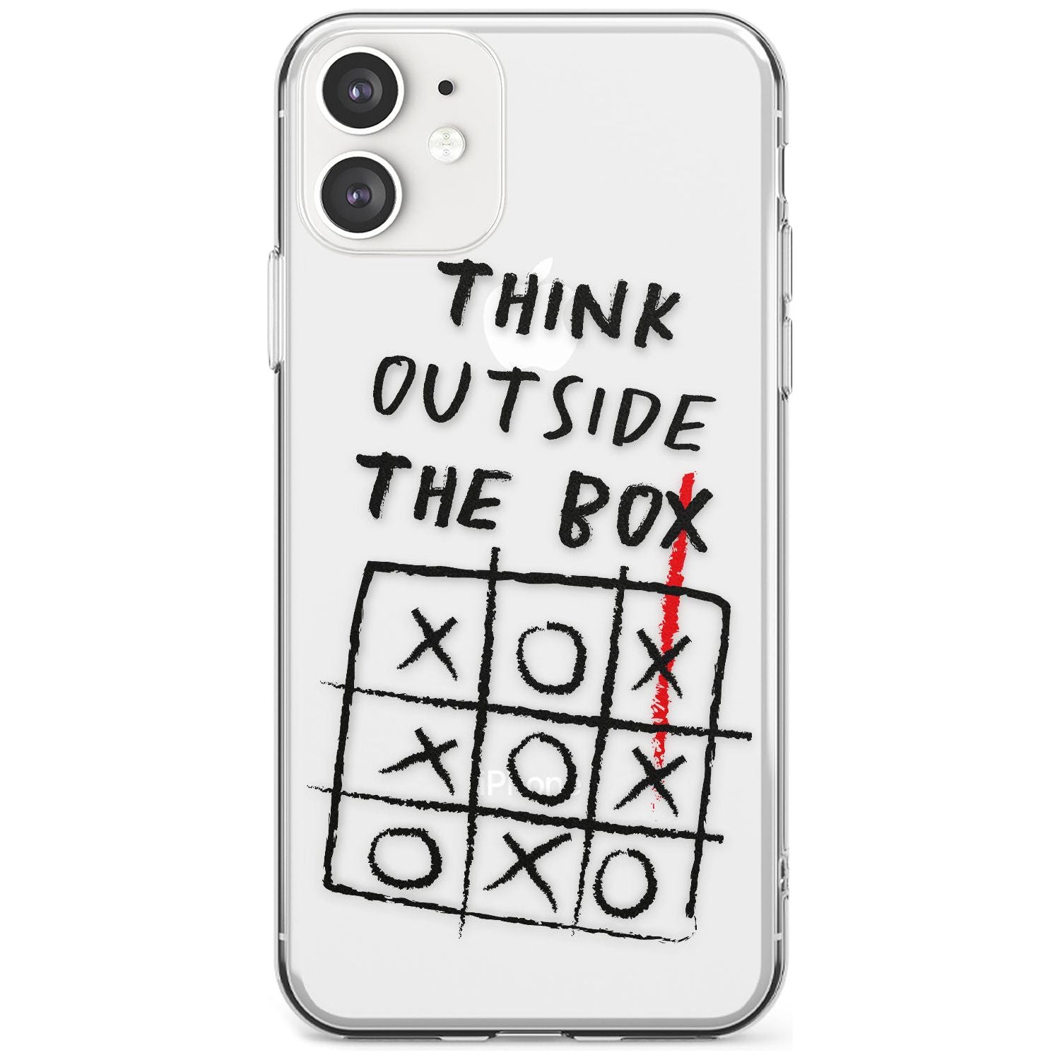 "Think Outside the Box" Slim TPU Phone Case for iPhone 11