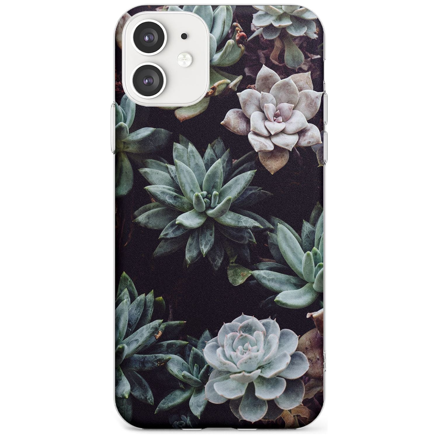 Mixed Succulents - Real Botanical Photographs Slim TPU Phone Case for iPhone 11