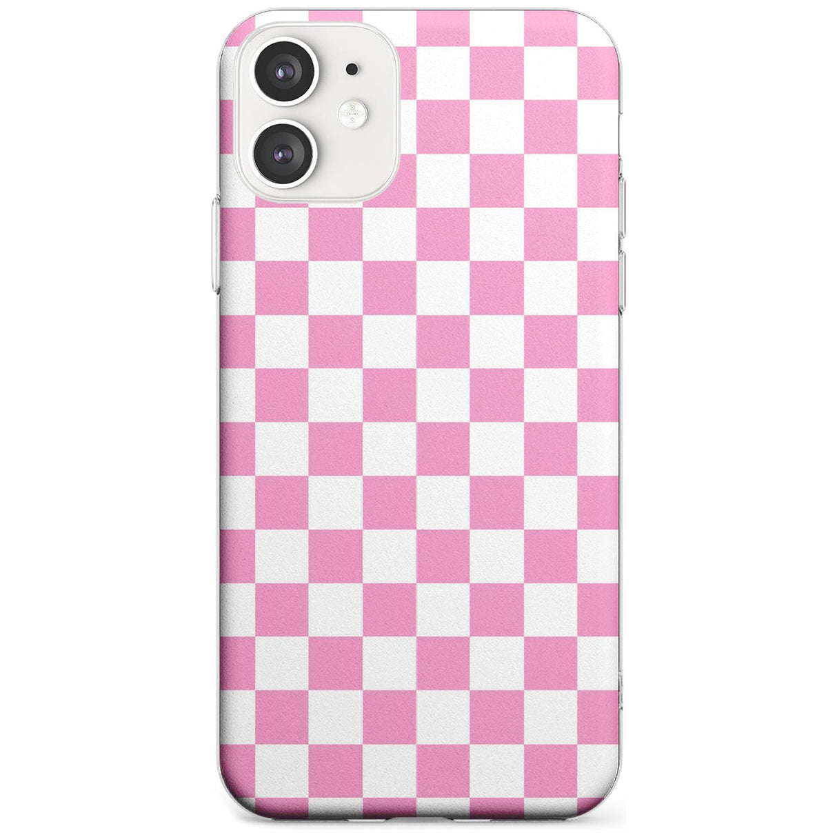 Pink Checkered iPhone Case  Slim Case Phone Case - Case Warehouse